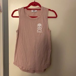 Pink SoulCycle tank top